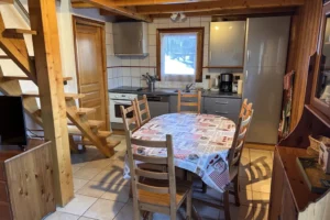 Chalet Fluorite aux Houches face au Mont-Blanc-interieur